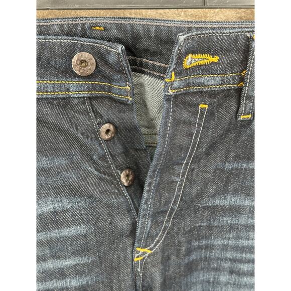 Diesel Jeans Men 30x34 Buster Regular Slim Tapered Button Fly Dark Wash Designer - Picture 3 of 13